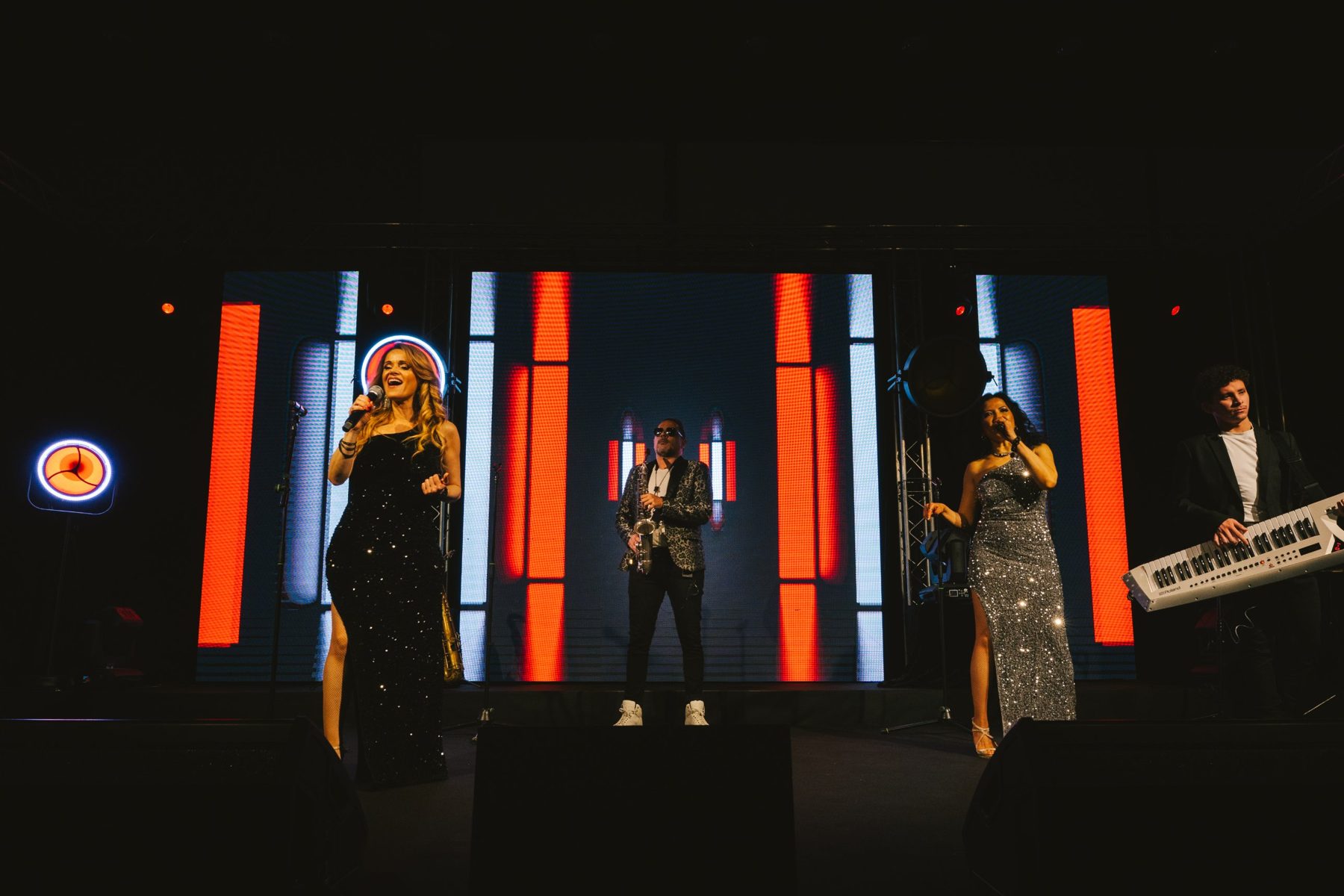 Les artistes du Tribute Berger-Gall sur scène
